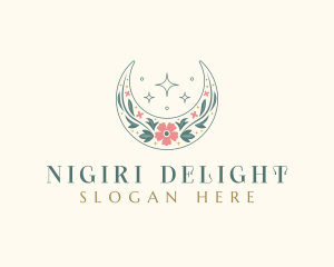 Floral Celestial Boutique logo design