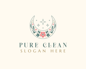 Floral Celestial Boutique logo design