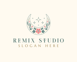 Floral Celestial Boutique logo design