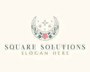 Floral Celestial Boutique logo design