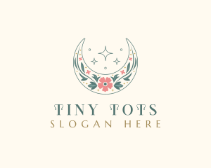 Floral Celestial Boutique logo design