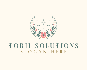 Floral Celestial Boutique logo design