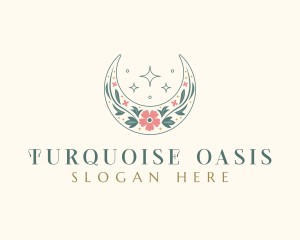 Floral Celestial Boutique logo design