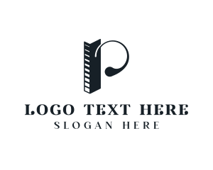 Interior Design - Stylish Fashion Boutique Letter P logo design