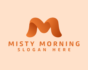 Orange Software Letter M logo design