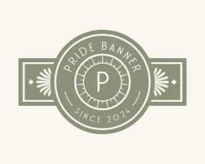 Decorative Art Deco Banner logo design