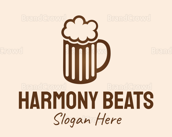 Brown Beer Mug Logo