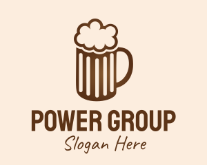 Brown Beer Mug Logo
