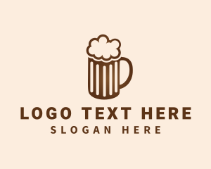 Pub - Craft Beer Mug Froth logo design