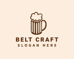 Craft Beer Mug Froth logo design