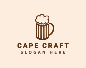 Craft Beer Mug Froth logo design