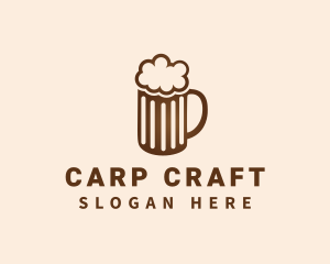 Craft Beer Mug Froth logo design