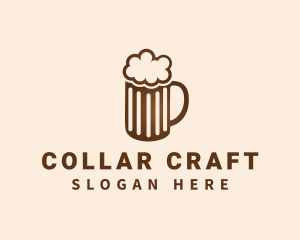 Craft Beer Mug Froth logo design