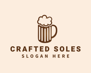 Craft Beer Mug Froth logo design