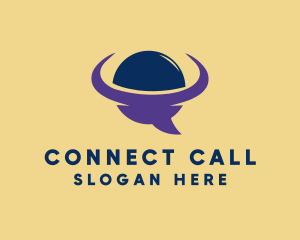 Call - Talk Social Chat logo design