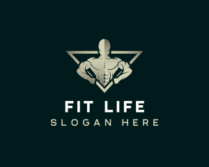 Bodybuilding Fitness Workout logo design