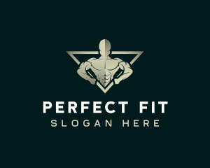 Bodybuilding Fitness Workout logo design