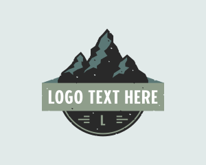 Hiking - Mountaineer Adventure Travel logo design