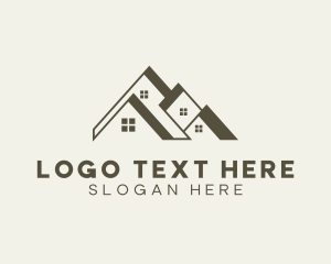 Loft - House Roof Realtor logo design