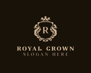 Crown Shield Royalty logo design