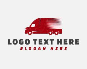 Towing - Delivery Transport Truck logo design