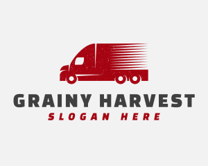 Grainy - Delivery Transport Truck logo design