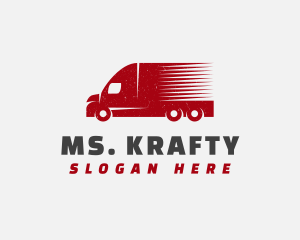 Shipping - Delivery Transport Truck logo design