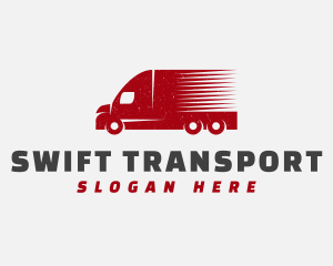 Delivery Transport Truck logo design