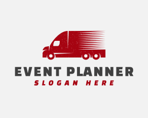 Commercial Vehicle - Delivery Transport Truck logo design