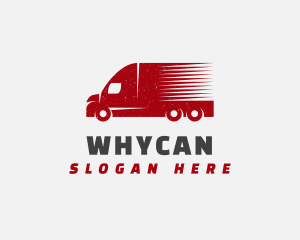 Fast Truck - Delivery Transport Truck logo design