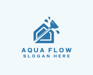 Plumbing Plunger House logo design