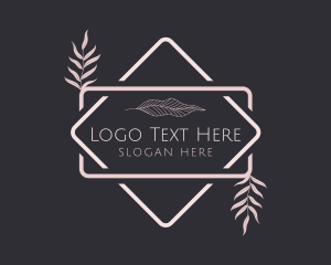Restaurant - Palm Leaf Florist logo design