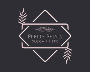 Palm Leaf Florist logo design