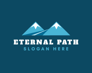 Twin Peak Mountain Path logo design