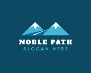 Twin Peak Mountain Path logo design