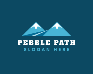 Twin Peak Mountain Path logo design