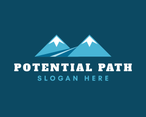 Twin Peak Mountain Path logo design