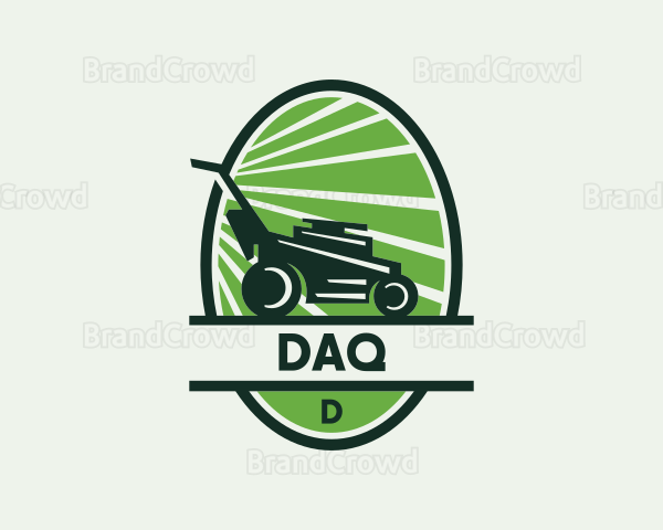 Lawn Mower Landscaping Logo