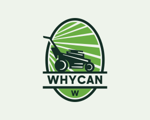 Lawn Mower Landscaping Logo