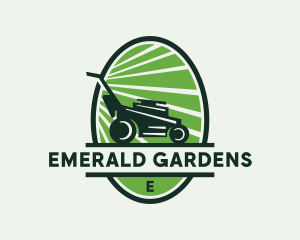 Lawn Mower Landscaping logo design