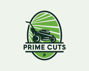 Lawn Mower Landscaping logo design