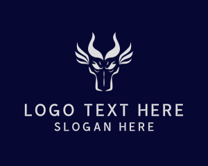 Horns - Dragon Beast Mythology logo design