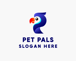 Parrot Aviary Letter P logo design