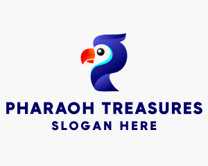 Parrot Aviary Letter P logo design