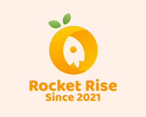 Orange Rocket Launch  logo design