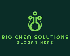 Chemist Laboratory Flask logo design