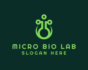 Chemist Laboratory Flask logo design