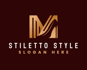 Stiletto - Stiletto Shoe Letter M logo design