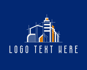 Condominium - Metropolis Building Architecture logo design