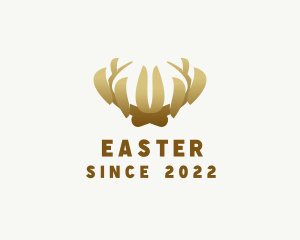 Antler - Golden Antler Crown logo design